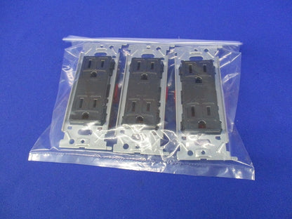 埋込接地ダブルコンセント(3個入) JEC-BN-55G