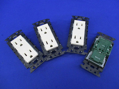 埋込絶縁接地ダブルコンセント(4個入) WN15124