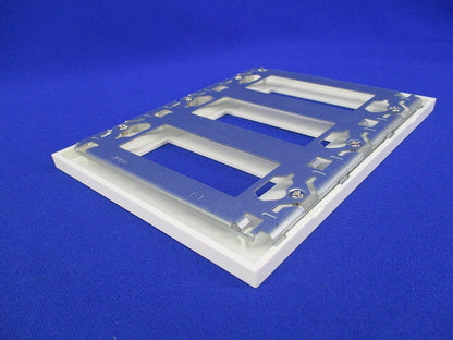 NKシリーズプレート 3連用 9口タイプ(4枚入)(ピュアホワイト)(汚れ有) NKP-3UF-3