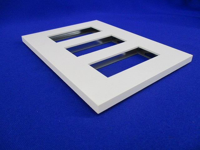 NKシリーズプレート 3連用 9口タイプ(4枚入)(ピュアホワイト)(汚れ有) NKP-3UF-3