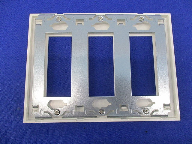 NKシリーズプレート 3連用 9口タイプ(4枚入)(ピュアホワイト)(汚れ有) NKP-3UF-3