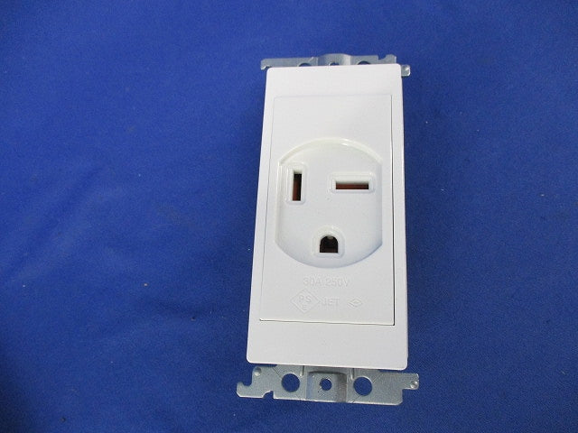 小型接地2P30A埋込コンセント(3個入)(ホワイト) WTN3730W
