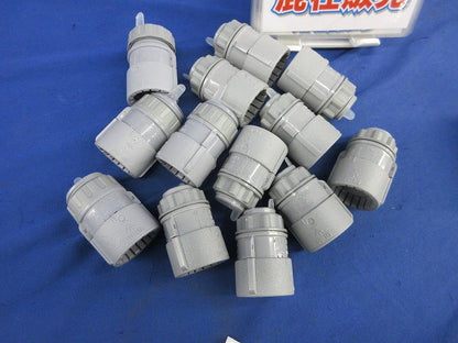 PF管用付属品セット(混在14個入)(グレー) MFSK-16GS他