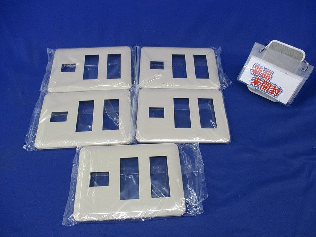 コンセントプレート7コ用(5枚入)(ベージュ)(新品未開封) WTF7007
