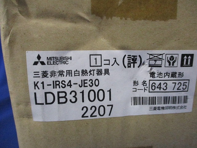 非常用白熱灯器具 K1-IRS4-JE30