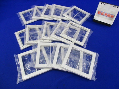 スイッチプレート2連用(14個入)(ピュアホワイト)袋破れ汚れ有 QWP-2