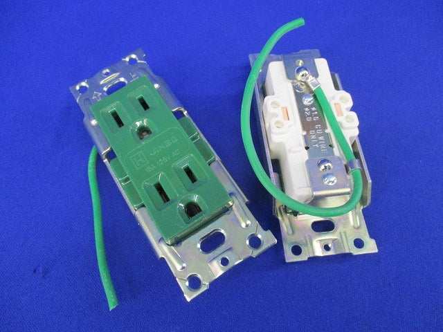 医用埋込接地ダブルコンセント(2個入) JME-BN-55GH-AH