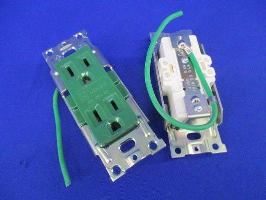 医用埋込接地ダブルコンセント(2個入) JME-BN-55GH-AH