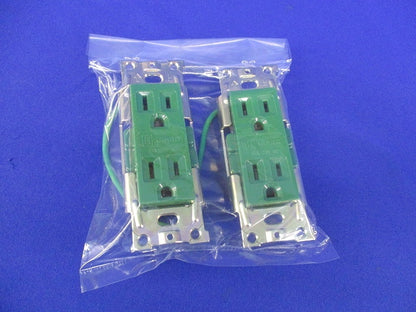 医用埋込接地ダブルコンセント(2個入) JME-BN-55GH-AH