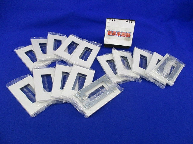 NKシリーズプレート 1連用3口プレート(15枚入)ピュアホワイト NKP-3UF