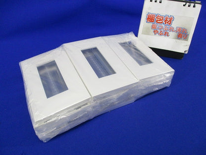 NKシリーズプレート 1連用3口プレート(15枚入)ピュアホワイト NKP-3UF