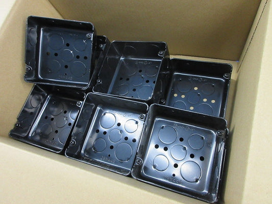 中四角浅型アウトレットボックス(12個入) OBM44B