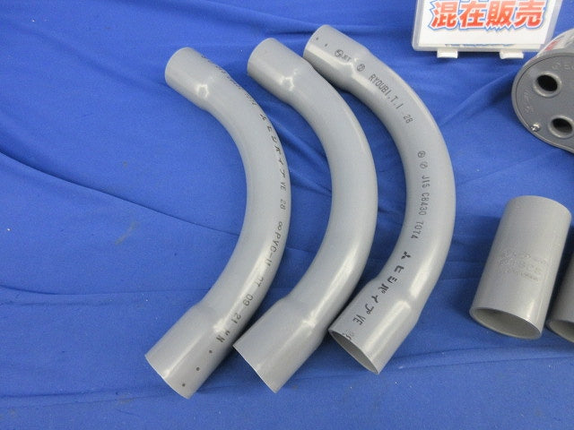 VE管付属品セット(混在6個入)グレー N-28他