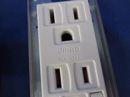 埋込アースターミナル付接地ダブルコンセント(4個入)ピュアホワイト JEC-BN-55GE