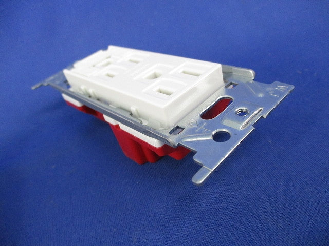 埋込アースターミナル付接地ダブルコンセント(4個入)ピュアホワイト JEC-BN-55GE