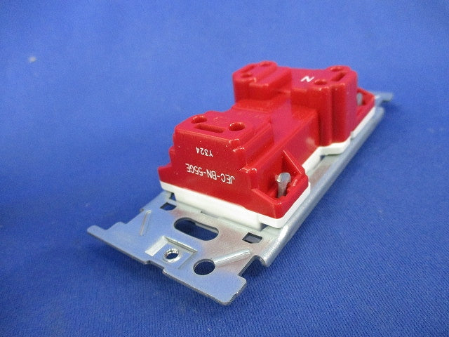 埋込アースターミナル付接地ダブルコンセント(4個入)ピュアホワイト JEC-BN-55GE