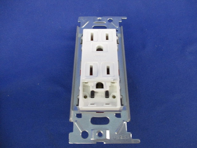 埋込アースターミナル付接地ダブルコンセント(4個入)ピュアホワイト JEC-BN-55GE