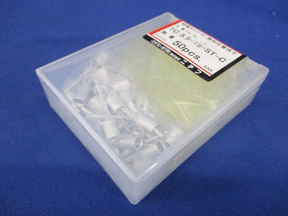 銅線用 裸圧着端子 棒形 (TC形) 絶縁キャップ付 50個入 TC5.5-15-ST-C-50