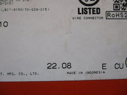 低圧開閉器用裸圧着端子 20個入 CB150-S10-20