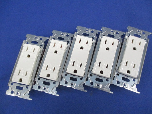 埋込接地ダブルコンセント(5個入) JEC-BN-55G