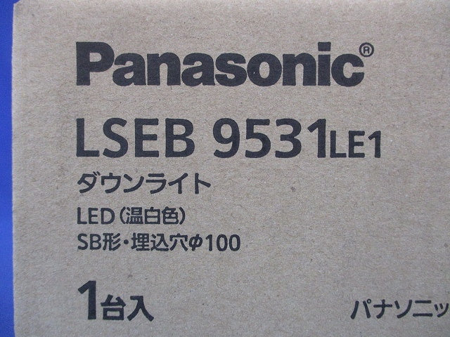 LEDダウンライト 3500K 浅型8H・高気密SB形・拡散タイプ φ100 LSEB9531LE1