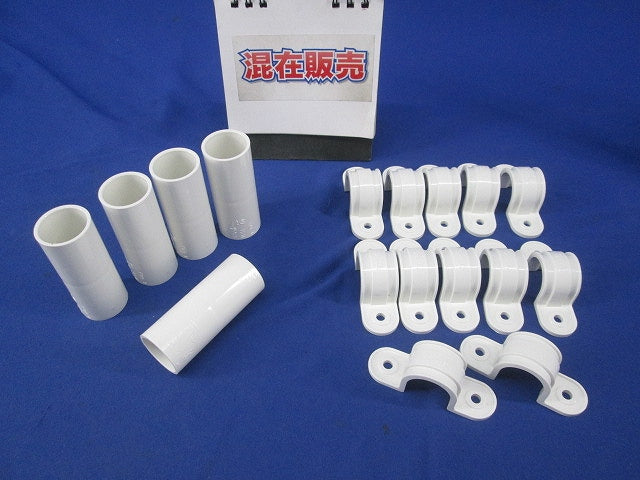 VE管用付属品゛セット(混在17個入)ホワイト S-16他
