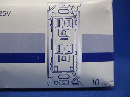 埋込アースターミナル付接地ダブルコンセント ソフトブラック 10個入 JEC-BN-55GE-SB-10