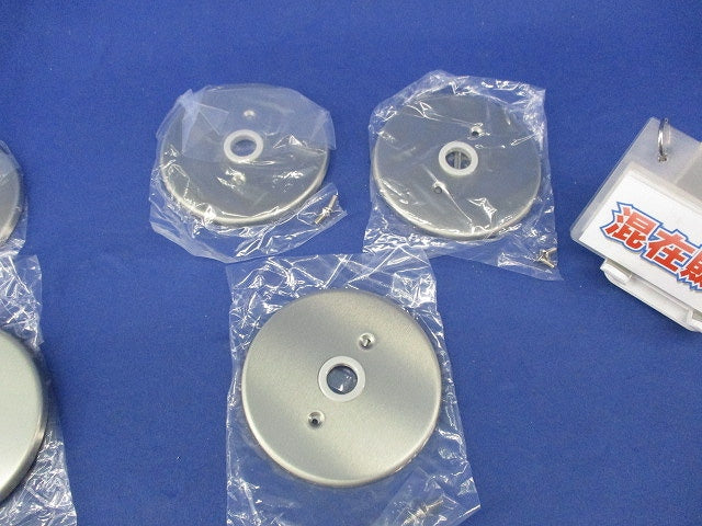 フルカラー新金属丸型大穴電話線プレート(5枚入) WN7560