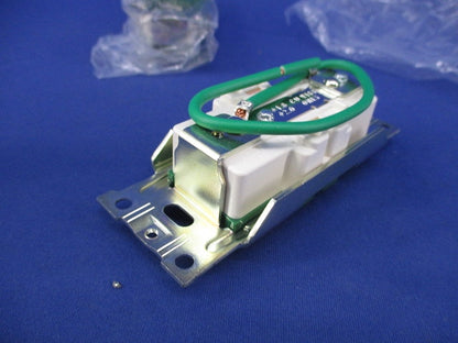 医用埋込接地ダブルコンセント(2個入)(緑) JME-BN-55GH-AM