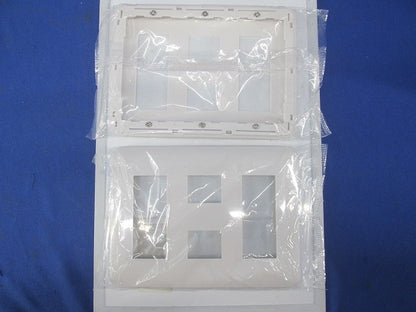 コンセントプレート(3コ+2コ+3コ用)(4個入)(ホワイト) WTF7088