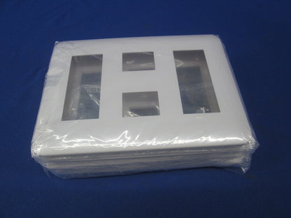 コンセントプレート(3コ+2コ+3コ用)(4個入)(ホワイト) WTF7088