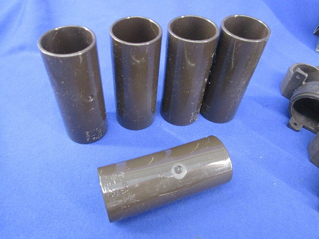 ビニル電線管付属品セット(混在22個入)(チョコ) PVF-22他