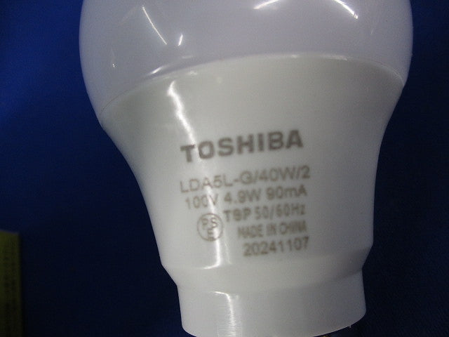 LED電球E26(電球色) LDA5L-G/40W/2