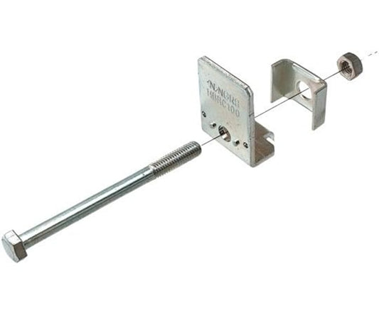 HB吊り金具用補強金具 みぞ形鋼用 75×40 ステンレス鋼 5個入 S-HBRC75-05