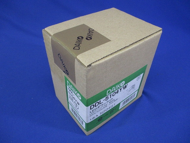 ダウンライト(軒下兼用) LED 7.6W 電球色 2700K 調光器併用不可 DDL-5104YW