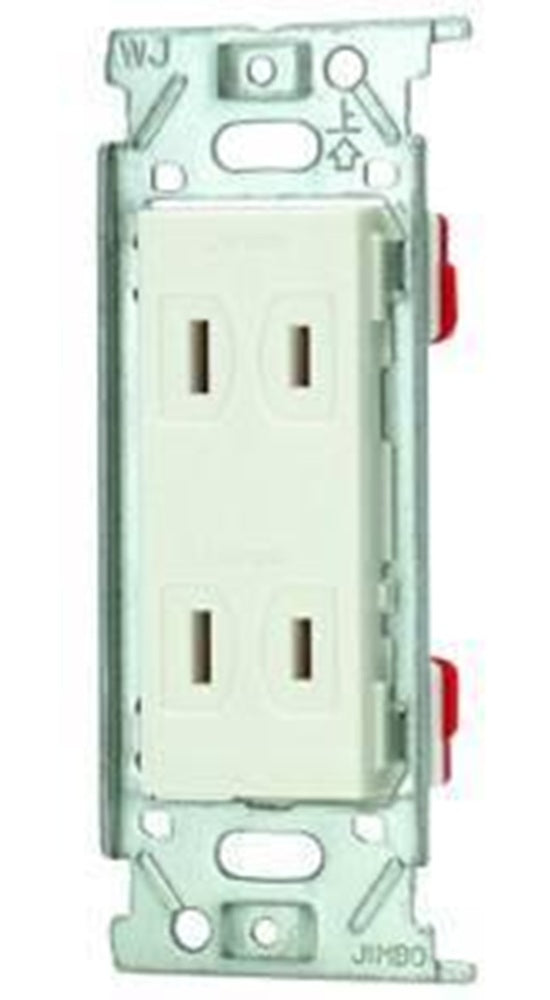 埋込ダブルコンセント ピュアホワイト 10個入 JEC-BN-55-PW-10