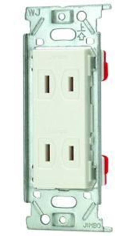 埋込ダブルコンセント ピュアホワイト 10個入 JEC-BN-55-PW-10