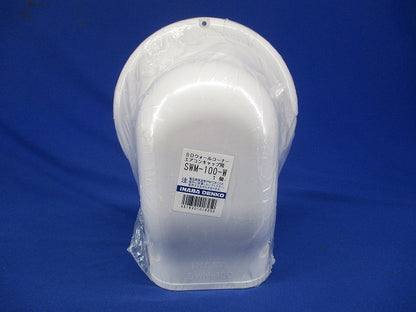 配管化粧カバー ウォールコーナー エアコンキャップ用 壁面取り出し用 ホワイト SWM-100-W