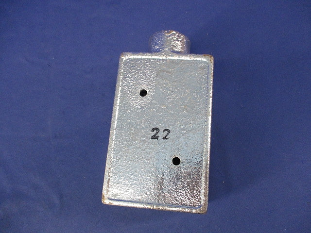 ねじなしTC露出スイッチボックス(厚鋼用)亜鉛 TCS11Z22