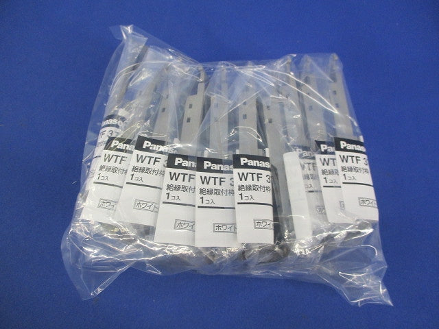 絶縁取付枠(スイッチ+コンセント用)化粧カバー付(10個入)(ホワイト) WTF37111W