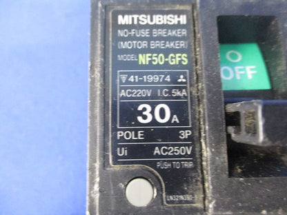 ノーヒューズ遮断器3P30A(ジャンク品) NF50-GFS