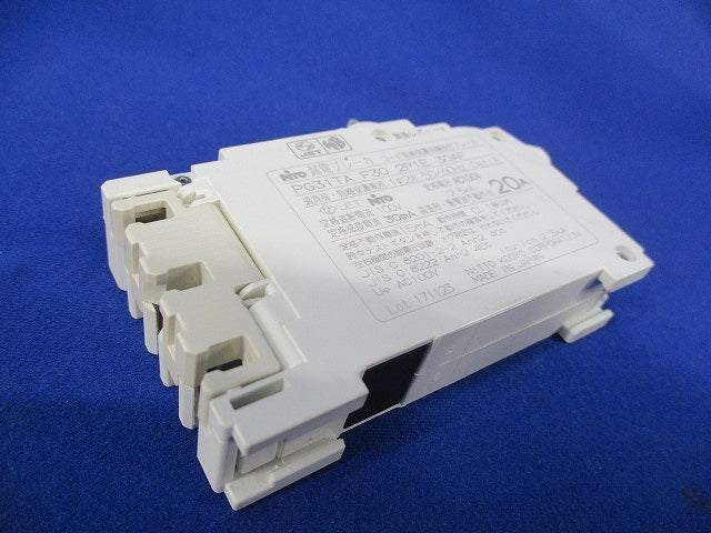 漏電ブレーカ2P1E20A(盤取り外し品・テプラ有) PG31TA 2P1E20A