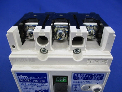漏電ブレーカ3P3E30A GE53WC