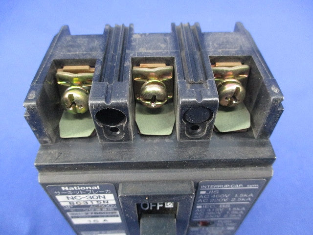 サーキットブレーカ3P15A(ジャンク品) NC-30N BC315N