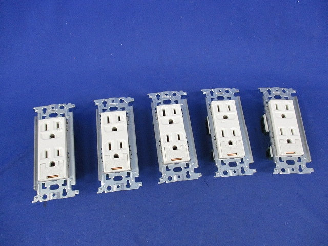 埋込アースターミナル付接地ダブルコンセント(5個入) WN11329