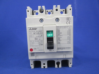 ノーヒューズ遮断器3P60A NF125-SV