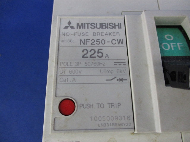 ノーヒューズブレーカ3P225A NF250-CW