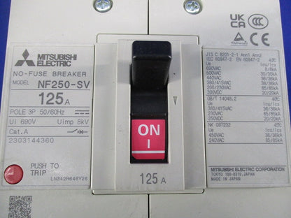 ノーヒューズブレーカー3P125A NF250-SV