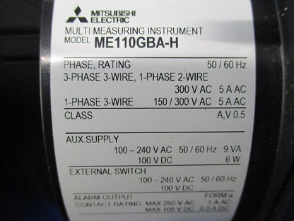 電子式マルチ指示計器 ME110GBA-H