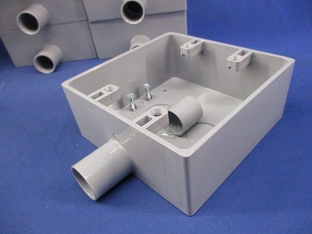 露出スイッチボックス2ヶ用1方出(10個入) SW1-16W